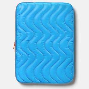 NWT Heyday Bright Blue 14" Laptop Sleeve with Orange Accent